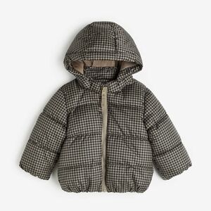 H&M Houndstooth Puffer Jacket Size 1.5 To 2 Years